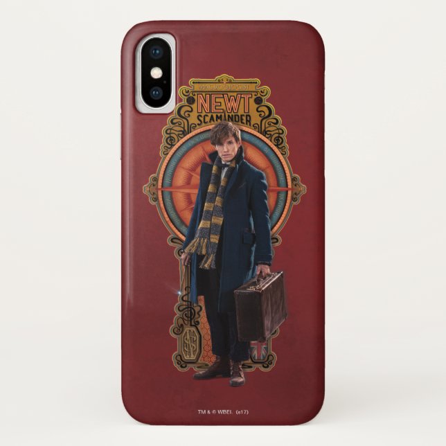 Coques Case-Mate iPhone Panneau Art nouveau permanent NEWT SCAMANDER™ (Dos)