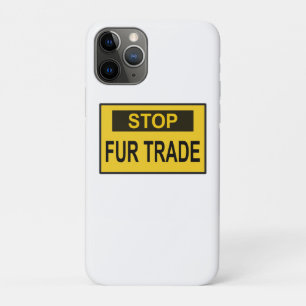 Case-Mate iPhone Case Panneau commercial Stop Fur jaune