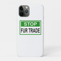 Panneau commercial Stop Fur vert