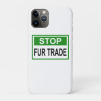 Panneau commercial Stop Fur vert