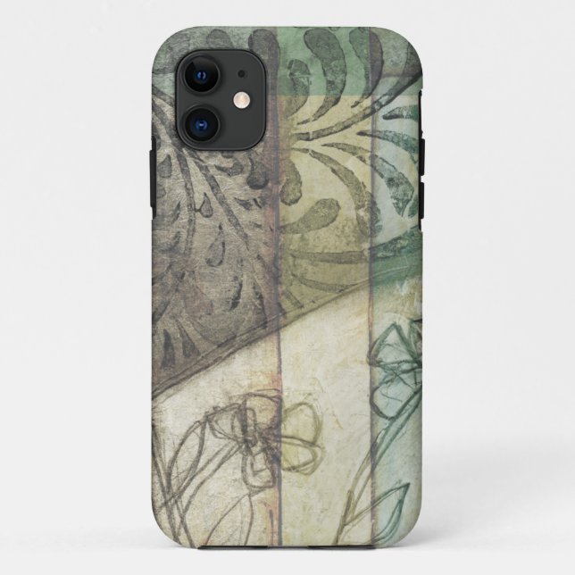 Coques Case-Mate iPhone Panneau de jardin avec le feuille, les fleurs, et (Dos)