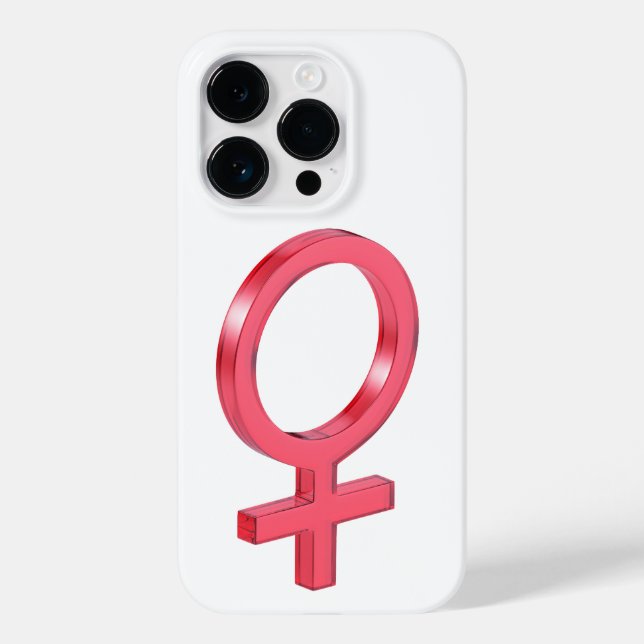 Coques Case-Mate iPhone Panneau féminin en verre rouge (Verso)
