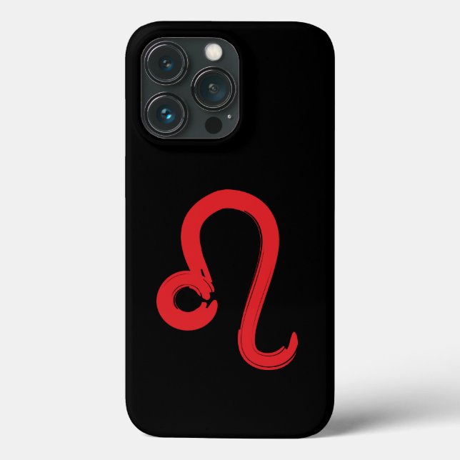 Coques Case-Mate iPhone Panneau rouge LEO Zodiac Juillet Août Anniversaire (Verso)