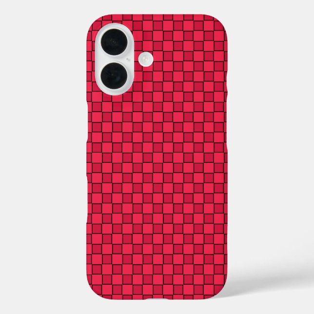 Coques Case-Mate iPhone Panneau rouge noir (Verso)