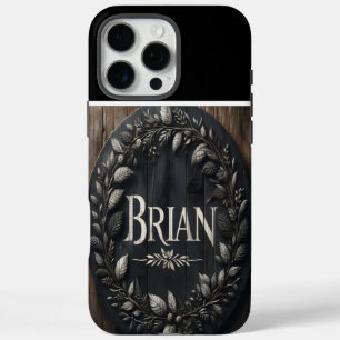 Coque iPhone 16 Pro Max Panneau rustique de Brian Farmhouse