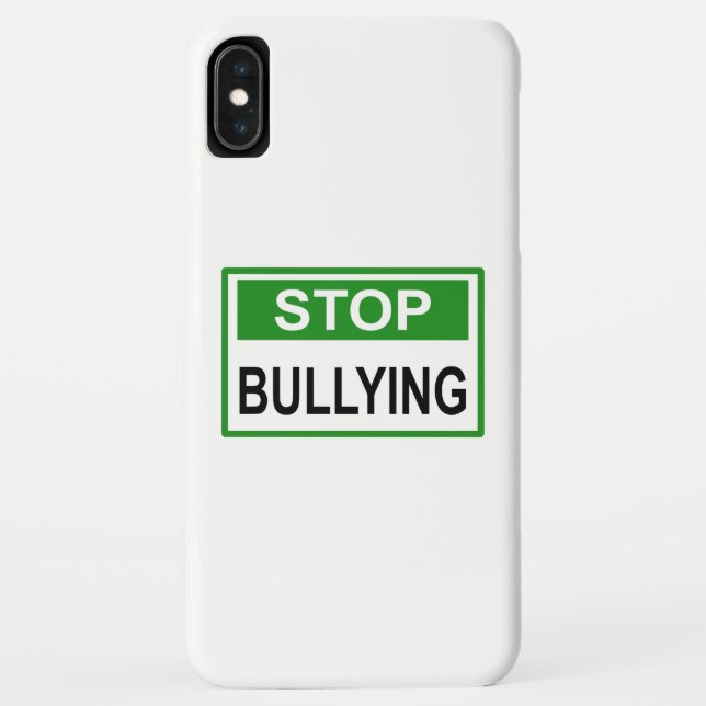 Coques Case-Mate iPhone Panneau Stop au Harcèlement vert (Dos)