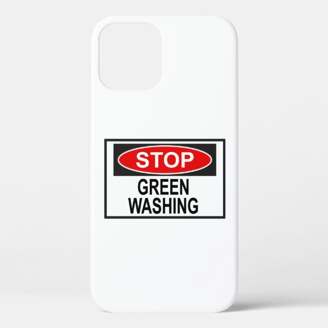 Coques Case-Mate iPhone Panneau Stop Greenwash (1) (Verso)