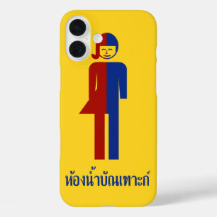 Coques iPhone 16 Plus Panneau thaïlandais ⚠ toilettes Ladyboy ⚠