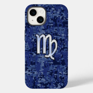 Coque Case-Mate iPhone Panneau Virgo Zodiac Camo bleu marine