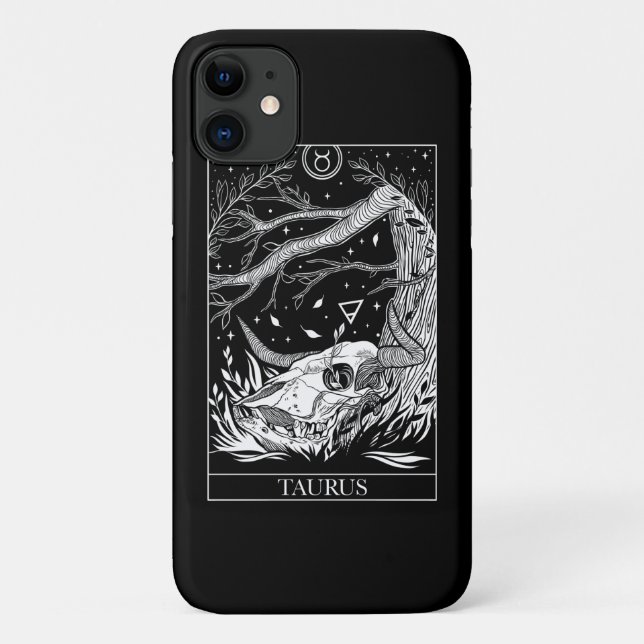 Coques Case-Mate iPhone Panneau Zodiac Taurus Tarot carte Coque-Mate iPhon (Dos)