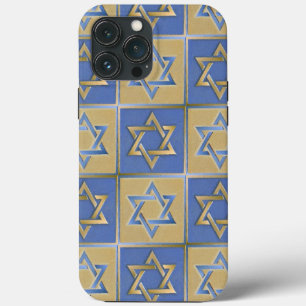 Case-Mate iPhone Case Panneaux d'art en forme d'étoile de David bleue do