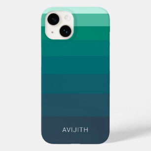 Coque Case-Mate iPhone Panneaux de couleur tendance en bleu personnalisab