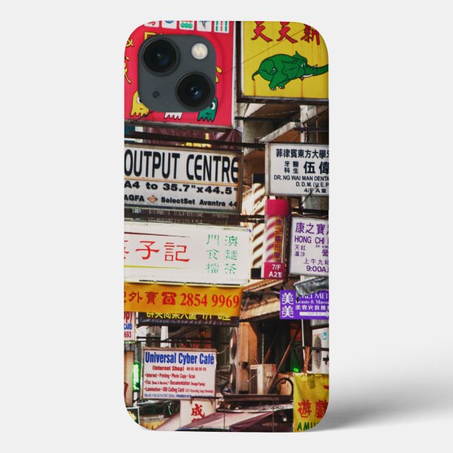 Coques Case-Mate iPhone Panneaux de néon dans les rues de Hong Kong (Verso)