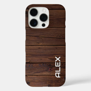 Coque iPhone 16 Pro Panneaux en bois naturel - Motif en bois horizonta