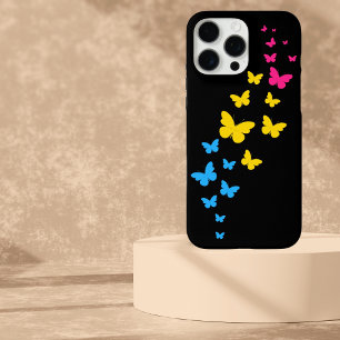 Coque iPhone 16 Pro Max Pansexual Pride Butterfly Trail