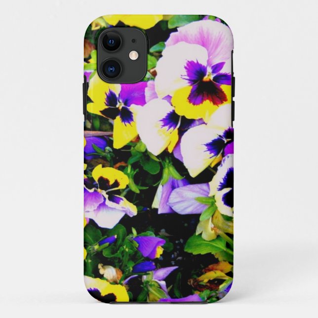 Coques Case-Mate iPhone pansy flowers (Dos)