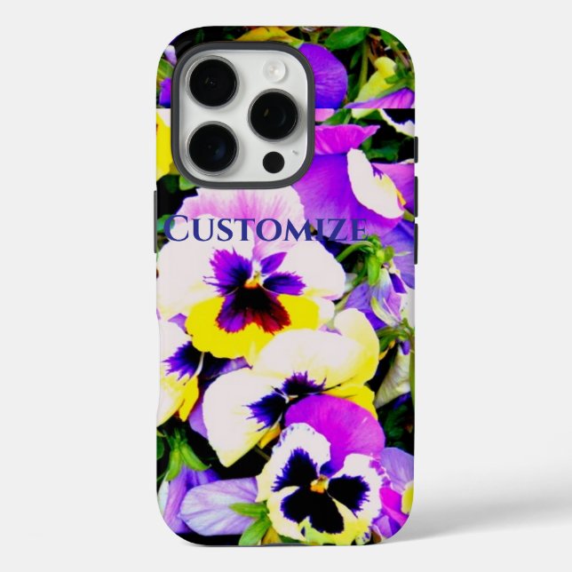 Coques Case-Mate iPhone pansy flowers (Verso)