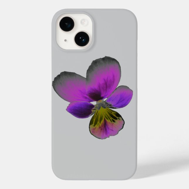 Coques Case-Mate iPhone Pansy Wild Dark Purple (Verso)