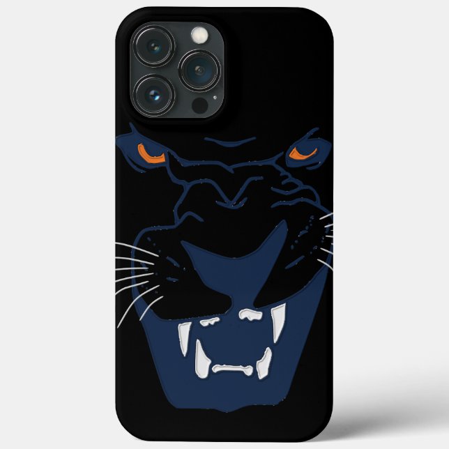 Coques Case-Mate iPhone Panthère bleue et noire (Verso)