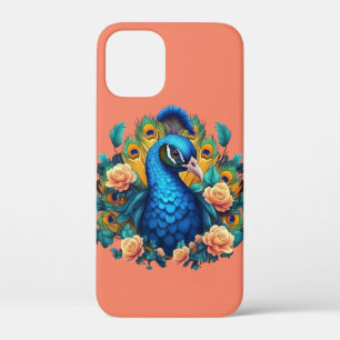 Case-Mate iPhone Case Paon avec roses pêche