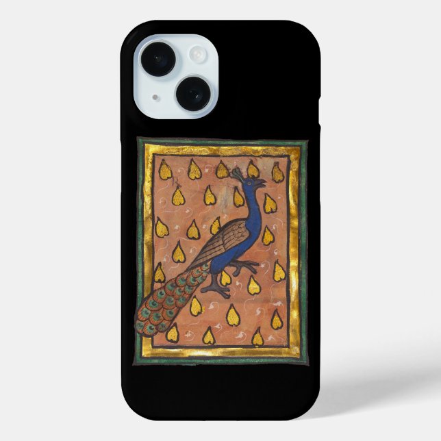 Coques Case-Mate iPhone Paon du bestiaire médiéval c. 1270 (Verso)