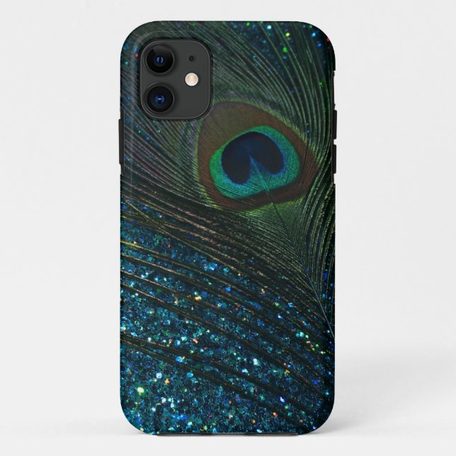 Coques Case-Mate iPhone Paon scintillant d'Aqua (Dos)