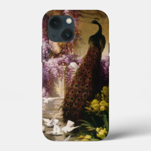 Etui iPhone 13 Mini Paon vintage