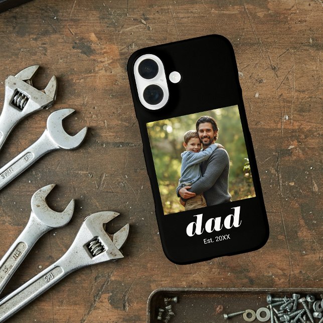 Coques Case-Mate iPhone Papa a créé la fête des pères photo (Créateur téléchargé)