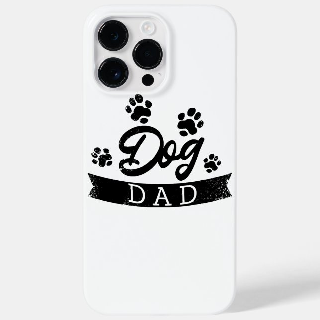 Coques Case-Mate iPhone Papa Chien Design Drôle - Idée cadeau pour les pro (Verso)