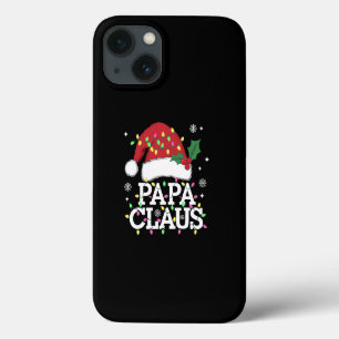 Case-Mate iPhone Case Papa Claus Lumières de Noël Pyjama Famille Assorti