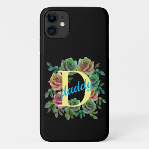 Case-Mate iPhone CASE PAPA FLORAL LETTRE PERSONNALISÉE