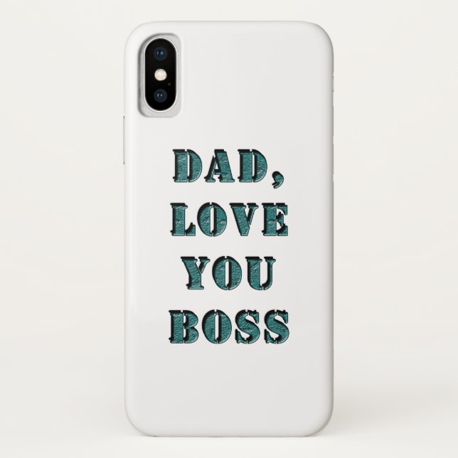 COQUES Case-Mate iPhone PAPA, JE T'AIME BOSS 1 (Dos)