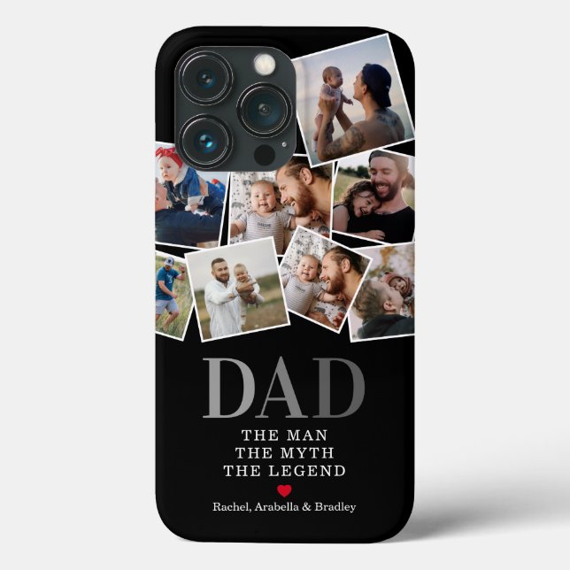 Coques Case-Mate iPhone Papa Man Myth Legend Photo Collage (Verso)
