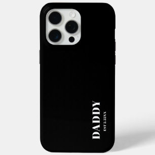 Coque Case-Mate iPhone Papa minimaliste EST noir et blanc