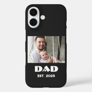 Coque Pour iPhone 16 Papa Noir a Établi une Photo Audacieuse