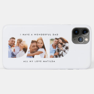 Case-Mate iPhone Case Papa photo typographie moderne cadeau enfant