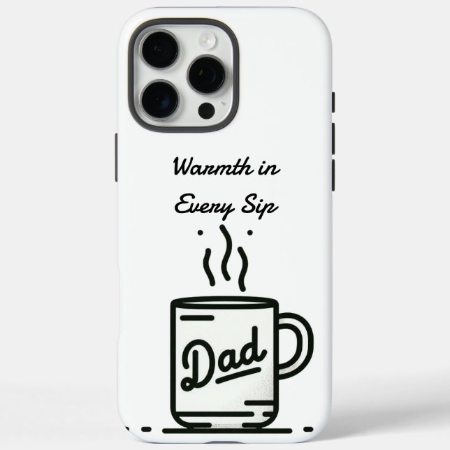 Coques Case-Mate iPhone Papa's Coffee Mug joyeuse fête des pères cadeaux i (Verso)