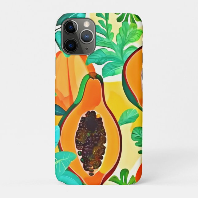 Coques Case-Mate iPhone Papaya Pop Art Tropical (Dos)