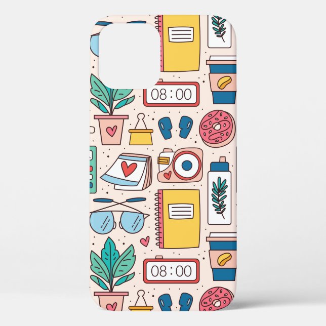 Coques Case-Mate iPhone Papeterie de bureau. Motif, texture, dos (Verso)