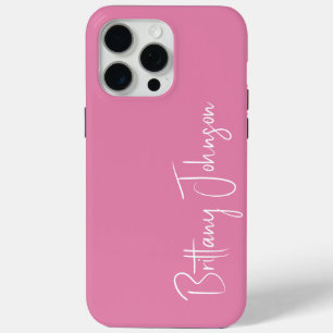 Coque Case-Mate iPhone Papier à lettres rose monogrammé