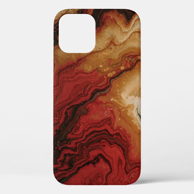 COQUES Case-Mate iPhone PAPIER ABSTRAIT ROUGE ET GRIS (Verso)