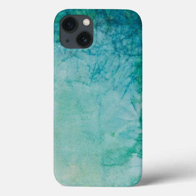 Coques Case-Mate iPhone Papier Avec Peinture Bleue, Verte Et Noire Abstrai (Verso)