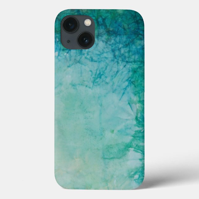 Coques Case-Mate iPhone Papier Avec Peinture Bleue, Verte Et Noire Abstrai (Verso)