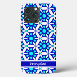 Case-Mate iPhone Case Papier bleu blanc floral