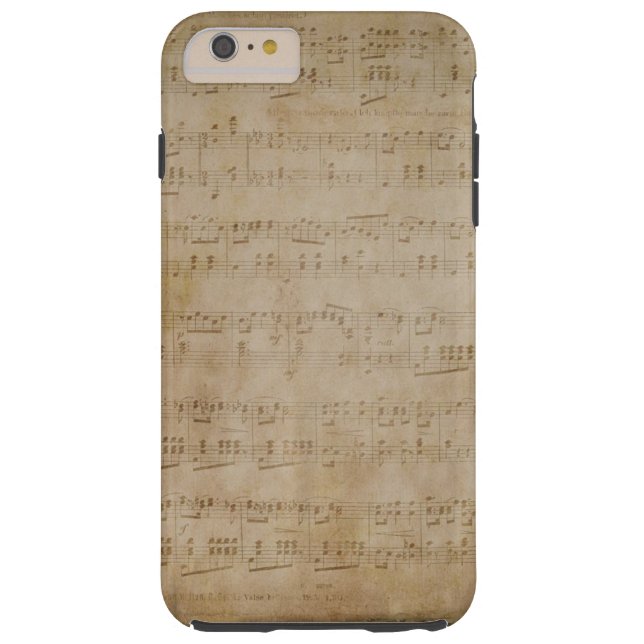 Coques Case-Mate iPhone papier de musique antique plus de l'iPhone 6 - cas (Dos)