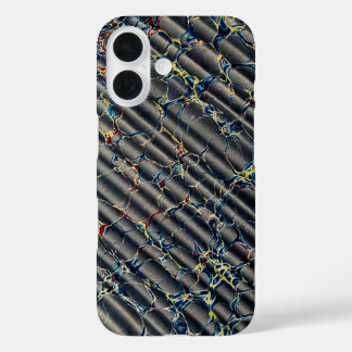 Coque Pour iPhone 16 Papier fin en marbre veiné italien