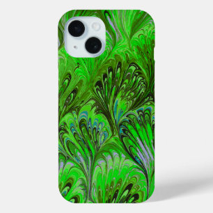 COQUE Case-Mate iPhone PAPIER MARBÉ, MOTIF ABSTRAIT VERT PEACOCK