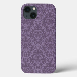 Coques Pour iPhone Papier peint à fleurs mauves 2