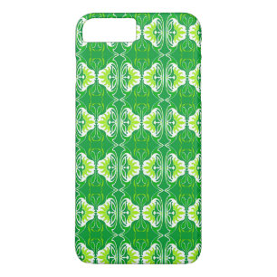 Etui iPhone Case-Mate Papier peint Art Déco motif - vert et blanc