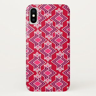 Coque Case-Mate iPhone Papier peint Art Déco Motif, Vin Bourgogne
